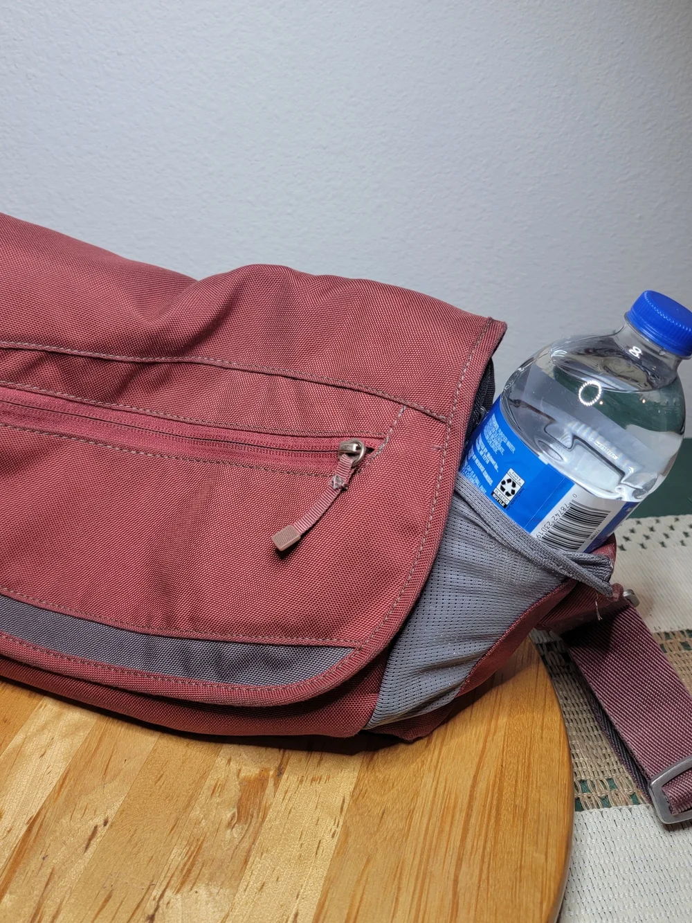 REI Rust Red and Gray Messenger/Travel Crossbody Bag